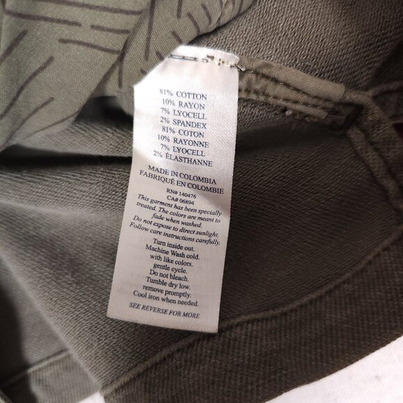 Faherty Shirt Jacket Mens XS Utility Long Sleeve Button Up Pockets Army Green - Picture 12 of 14